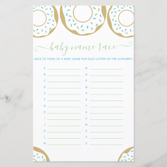 Donut Sprinkled with Kärlek Baby Namn Tävling (Framsida)