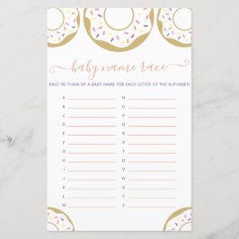 Donut Sprinkled with Kärlek Baby Namn Tävling