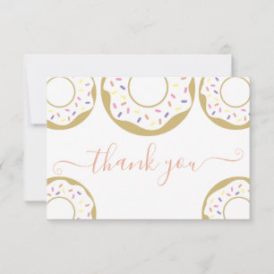 Donut Sprinkled with Kärlek Baby Sprinkle Tack Kort