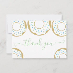 Donut Sprinkled with Kärlek Baby Sprinkle Tack Kort