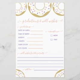 Donut Sprinkled with Kärlek förutsägelse & well Ön