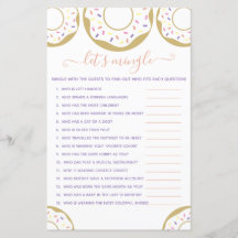 Donut Sprinkled with Kärlek Låt oss Mingle-spel