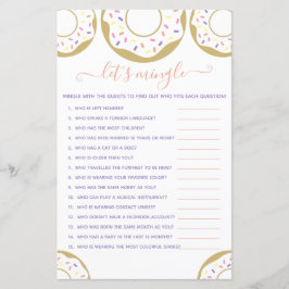 Donut Sprinkled with Kärlek Låt oss Mingle-spel