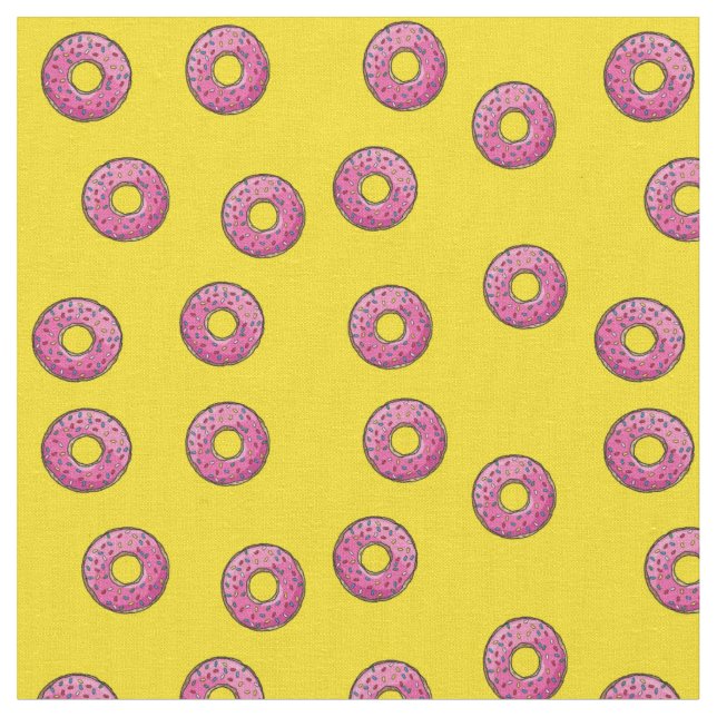 Donut Sprinkles Tyg (Närbild)