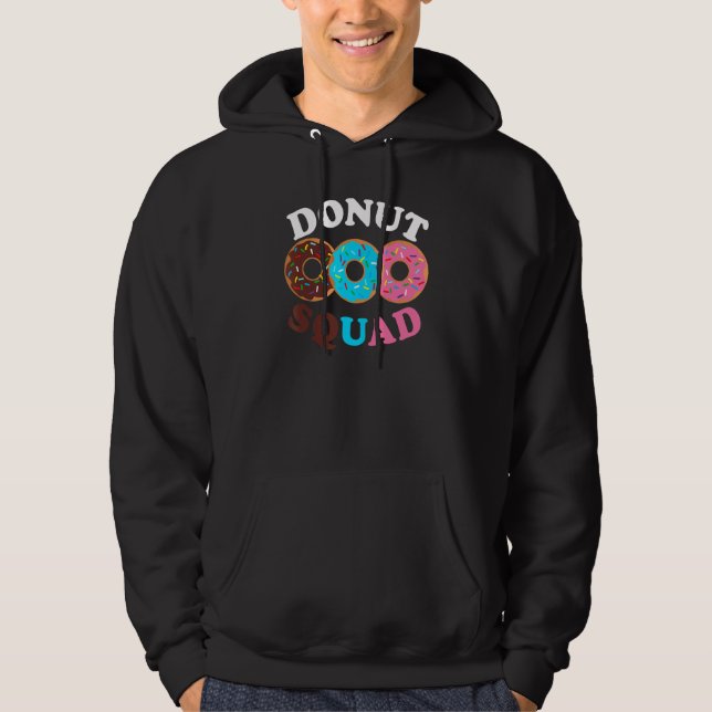 Donut Squad Donut Doughnut Bakery Matching Food Hoodie (Framsida)