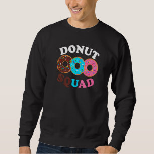 Donut Squad Donut Doughnut Bakery Matching Food Lång Ärmad Tröja
