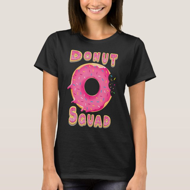 Donut Squad Kärlek Donut Donut Bakery T Shirt (Framsida)