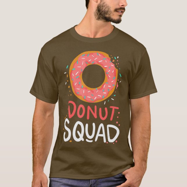 Donut Squad - Ljudig juldag-gåva T Shirt (Framsida)