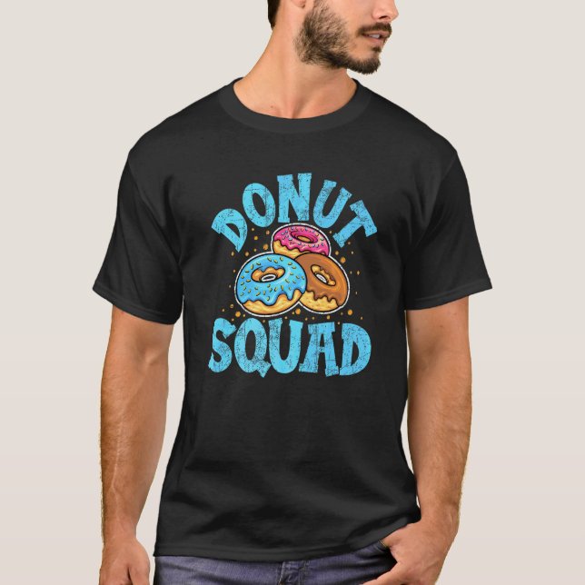 Donut Squad Munk För Män Kvinnor Mellanmål  4 T Shirt (Framsida)