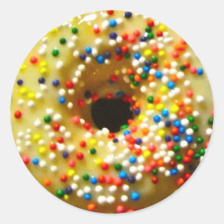 DONUT STICKERS RUNT KLISTERMÄRKE