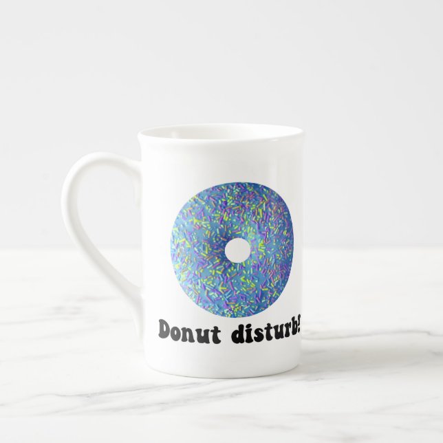 Donut stör benporslin mugg (Vänster)