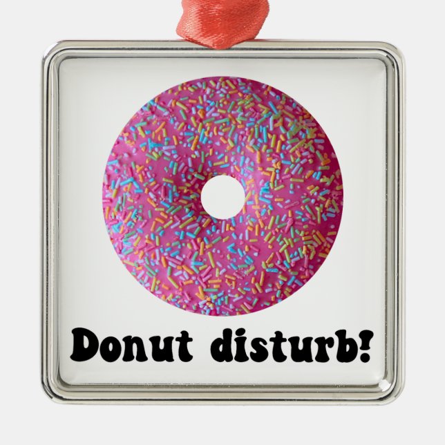 Donut stör julgransprydnad metall (Framsidan)