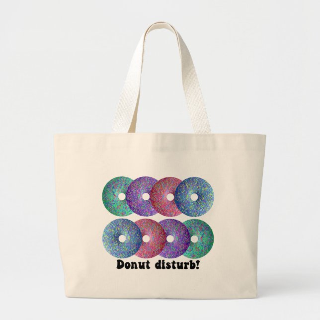 Donut stör jumbo tygkasse (Framsidan)
