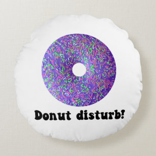 Donut stör rund kudde