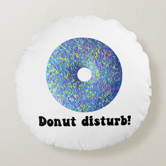 Donut stör rund kudde (Framsidan)
