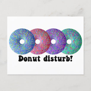 Donut stör vykort