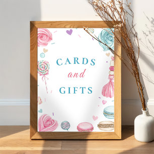 Donut Sweet One Baby Shower Card & Gifts Sign Poster