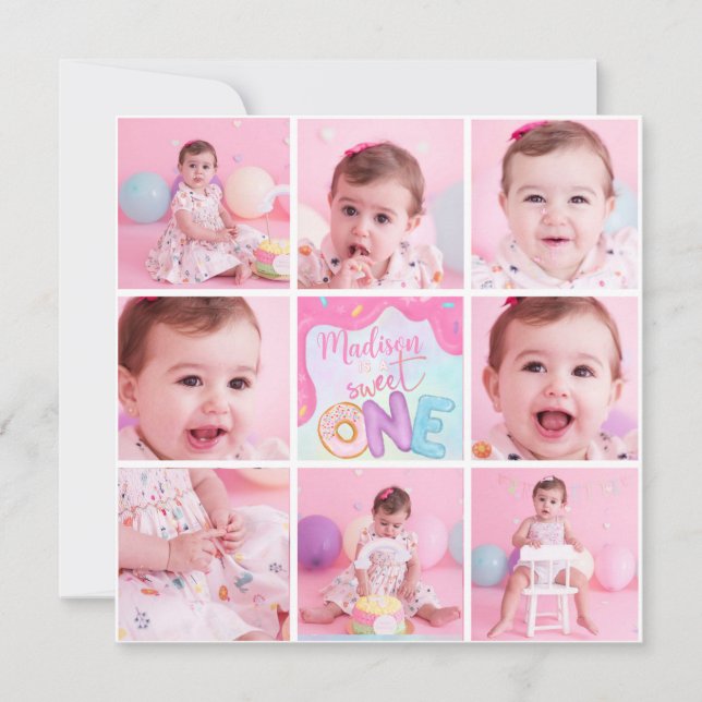 Donut Sweet One-inbjudan (Framsida)