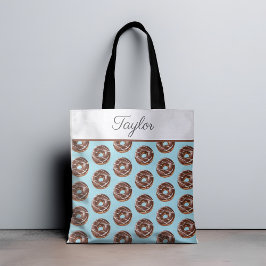 Donut Sweet Sprinkles Mönster eget namn Tygkasse