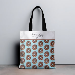 Donut Sweet Sprinkles Mönster eget namn Tygkasse