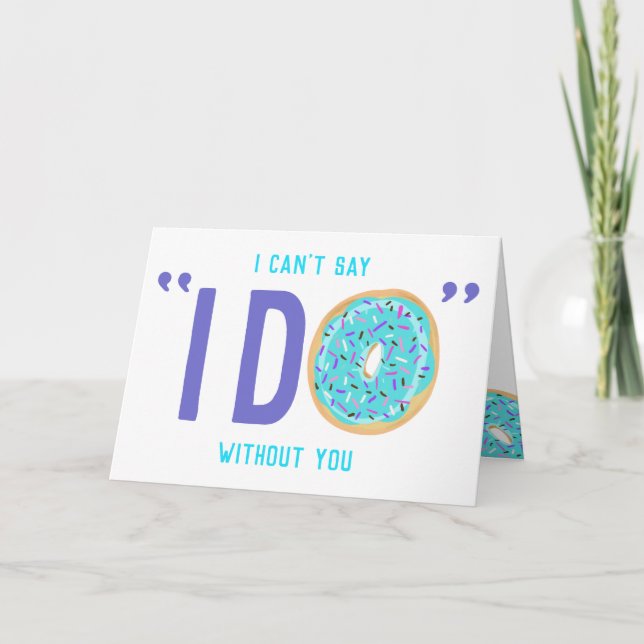 Donut Thrade.. Kommer du att bli min Bridesmaid Fr Kort (Framsida)