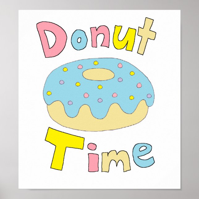 Donut-tid Poster (Framsidan)
