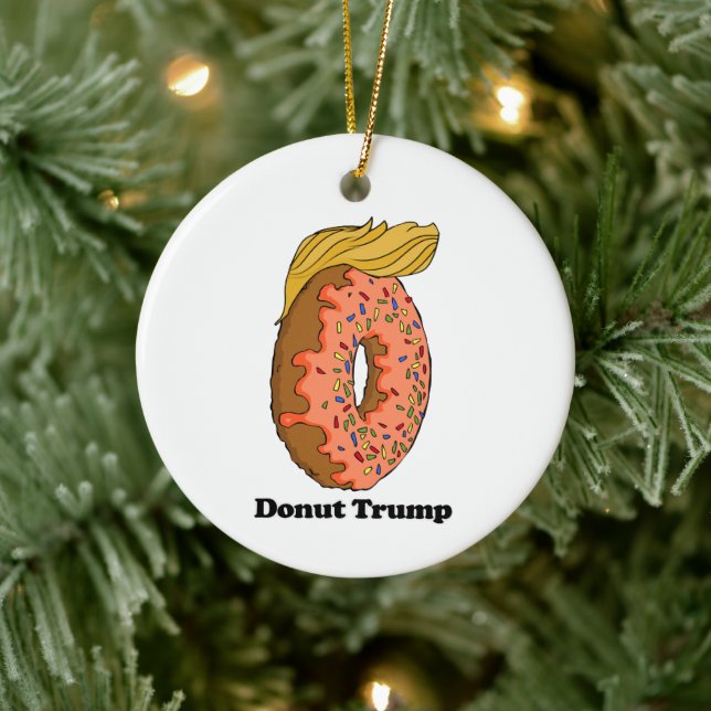 Donut Trump - - Politisk - Julgransprydnad Keramik (Träd)