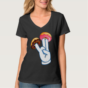 Donut två i Rosa Shocker Manar Kvinnor T Shirt