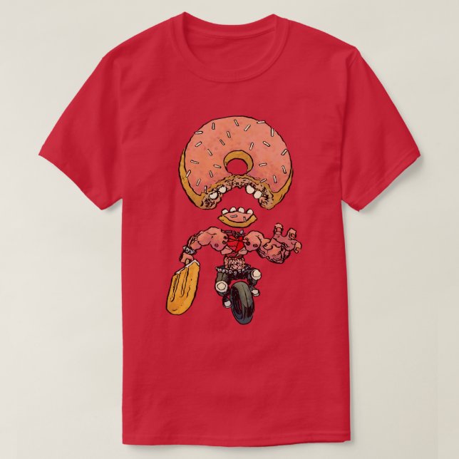 Donut Unicycle T Shirt (Design framsida)