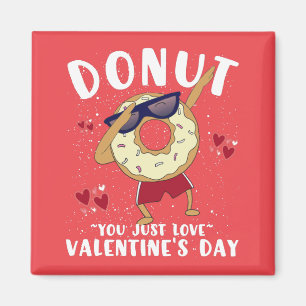 Donut Valentines day-citattkaffe Mugg Magnet