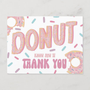 Donut vet hur du tackar ditt kort