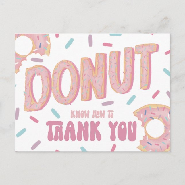 Donut vet hur du tackar ditt kort (Framsida)