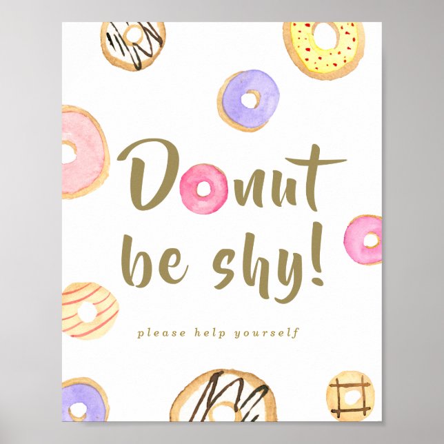 Donut Wall/Pub Party Sign Poster (Framsidan)