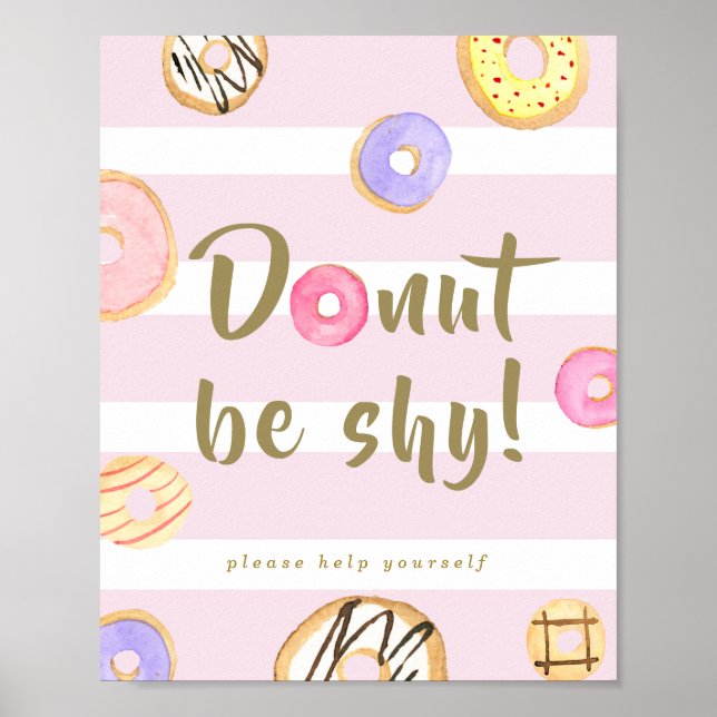 Donut Wall/Pub Party Sign Poster (Framsidan)