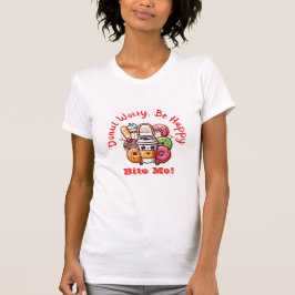 DONUT WARRY, BE LYCKLIG /BITA ME! T SHIRT