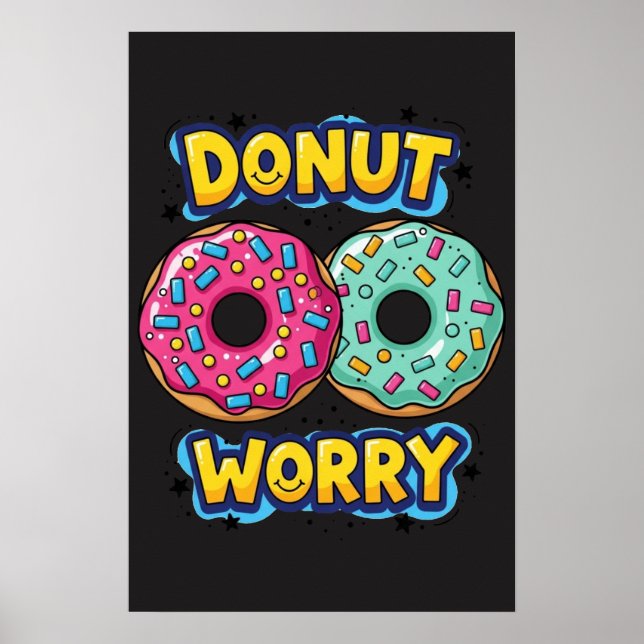 Donut Worry Affisch (Framsidan)