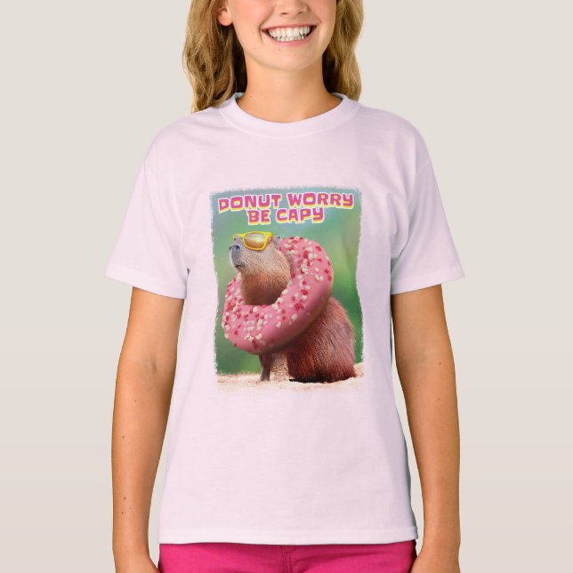 Donut Worry BE Capy T Shirt (Framsida)