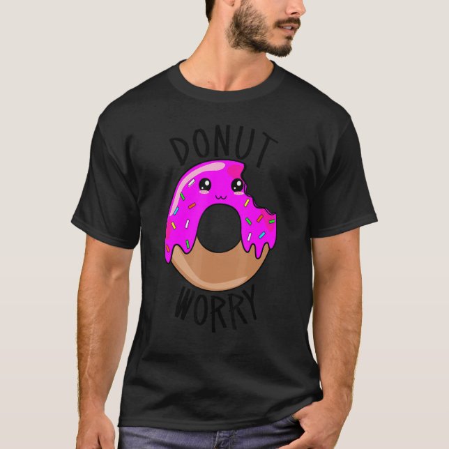Donut Worry   Cute Donut Face T Shirt (Framsida)