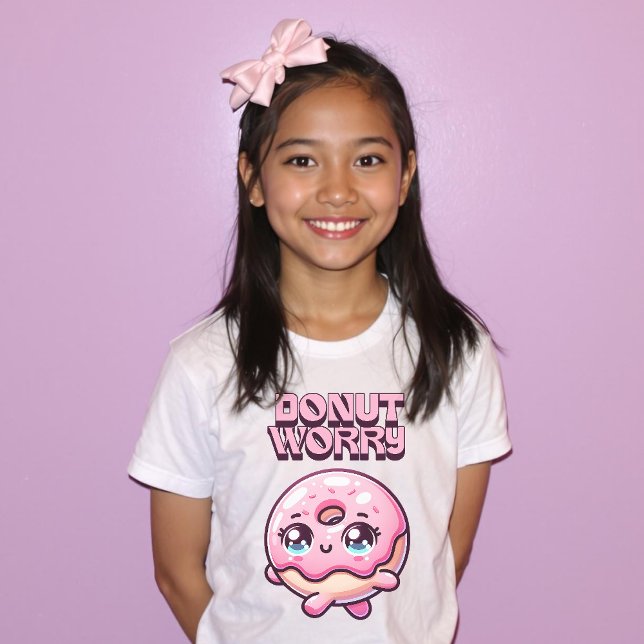 Donut Worry Cute Punny Roligt Shirt T (Donut Worry Cute Punny Fun Shirt.)