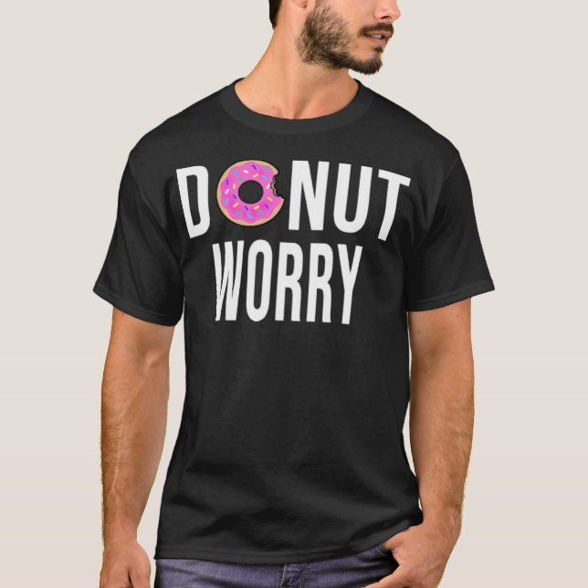 Donut Worry dont pirat födelsedagspressen T Shirt (Framsida)