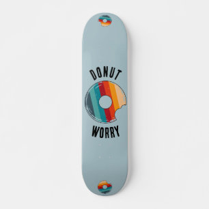 Donut Worry Grönt Retro Skateboard Deck