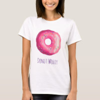 Donut Worry Rosa Doughnut med Sprinkles