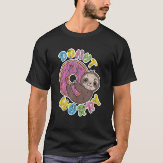 Donut Worry Sloth Teacher Test Day Cute Sloth T Shirt