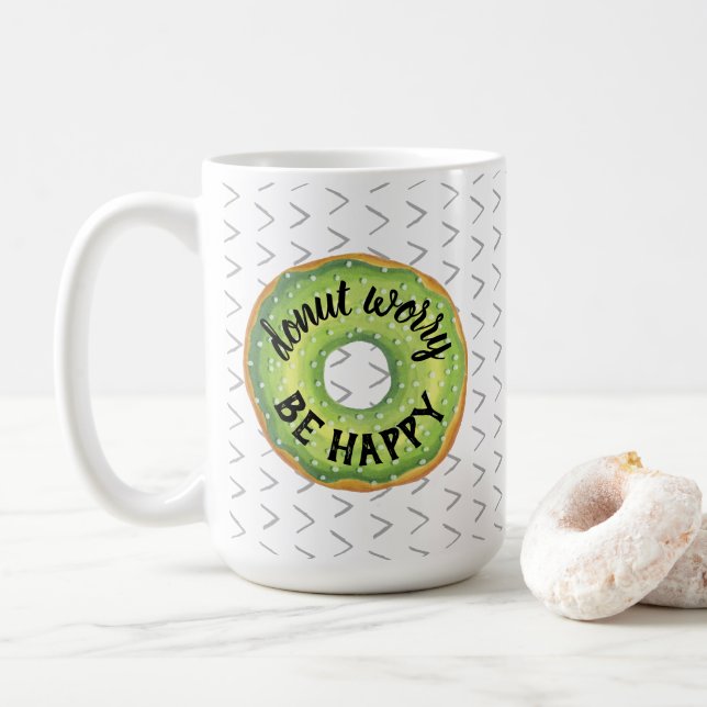 Donut Worry, var Lycklig Kaffemugg (Med munk)
