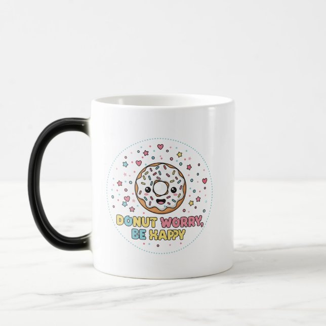 Donut Worry, var Lycklig Magisk Mugg (Vänster)