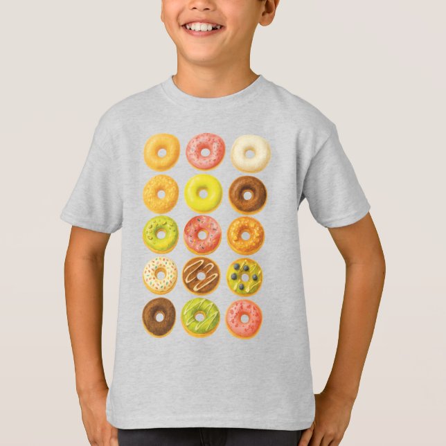 Donut Worry, var Lycklig! T Shirt (Framsida)