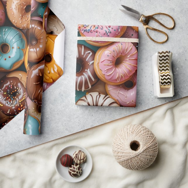 Donut Wrapping Paper Presentpapper (Hantverk)