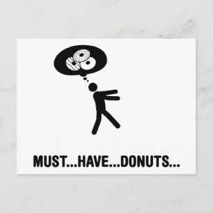 Donuts Älskare Vykort