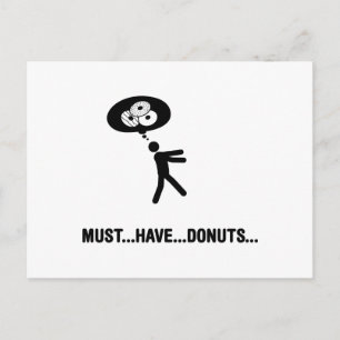 Donuts Älskare Vykort
