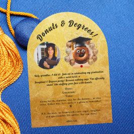 Donuts and Degrees Photo Studentfest Inbjudningar